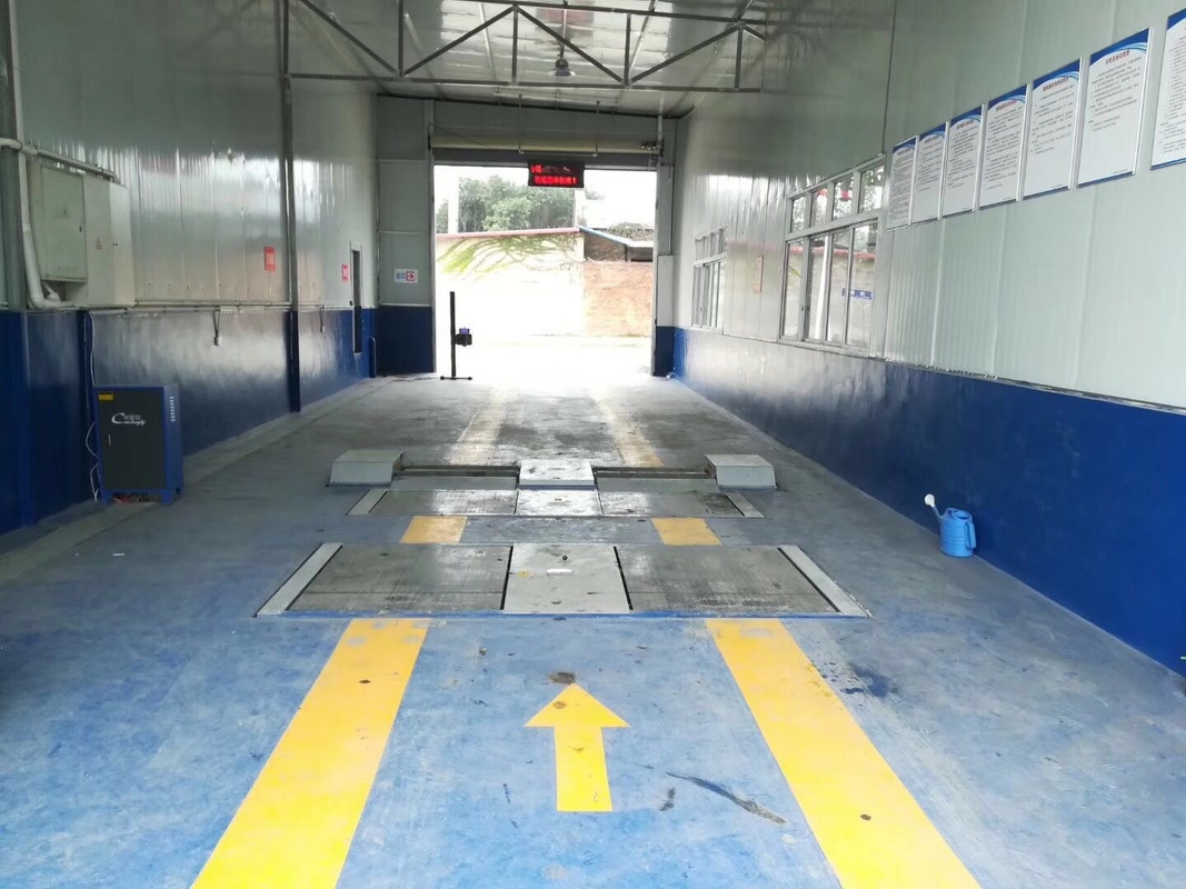 CTGT-3-3C রোলার ট্রিনিটি যানবাহন টেস্ট লাইন রোলার ভিএলটি ব্রেক পরীক্ষক এক্সল লোড ডাবল প্লেট সহ