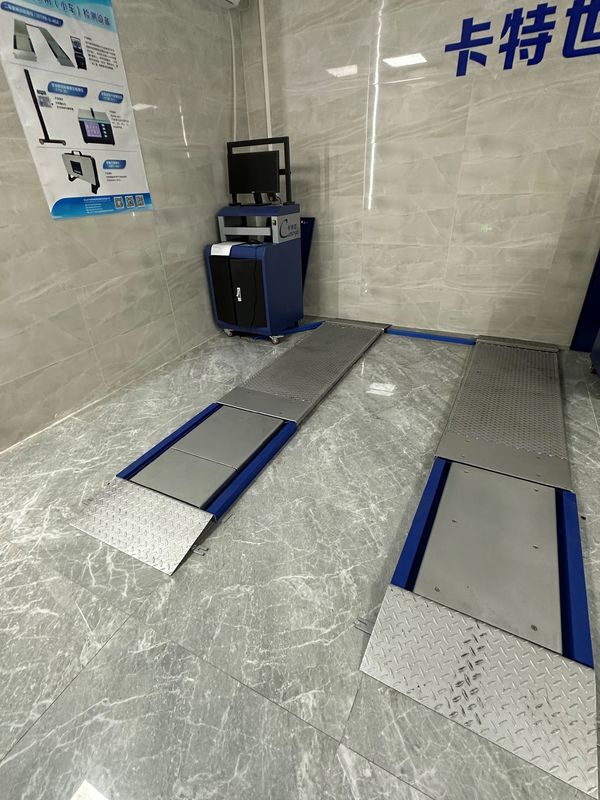 গাড়ী পরীক্ষার লাইন যানবাহন পরিদর্শন সরঞ্জাম ব্রেক ফোর্স পরীক্ষা করে 4CTPB-3-4 অতি সমতল প্লেট ব্রেক পরীক্ষক