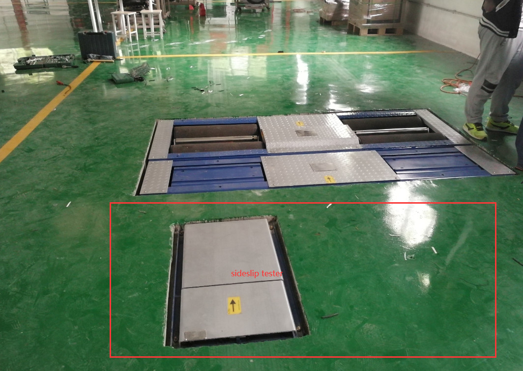 CTGT-3-4 রোলার 4-ইন-1 যানবাহন পরীক্ষার লাইন অক্ষের লোড সহ রোলার ব্রেক পরীক্ষক একক প্লেট সাইডস্লিপ পরীক্ষক সাসপেনশন পরীক্ষা