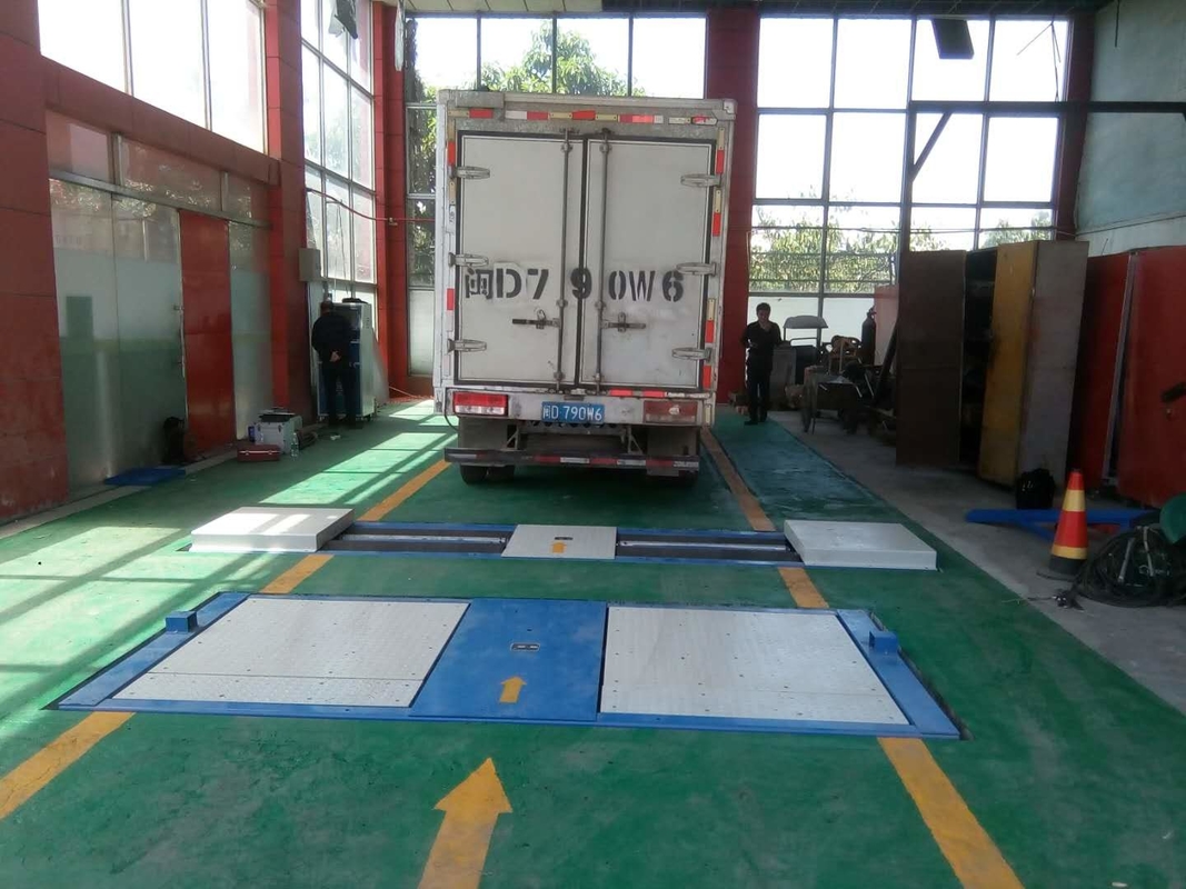 Cartesykj 15T বাহন রক্ষণাবেক্ষণ এবং পরীক্ষার সেকেন্ডারি লেন রোলার ব্রেক পরীক্ষক অক্ষের লোড সাইড স্লিপ পরীক্ষক সহ