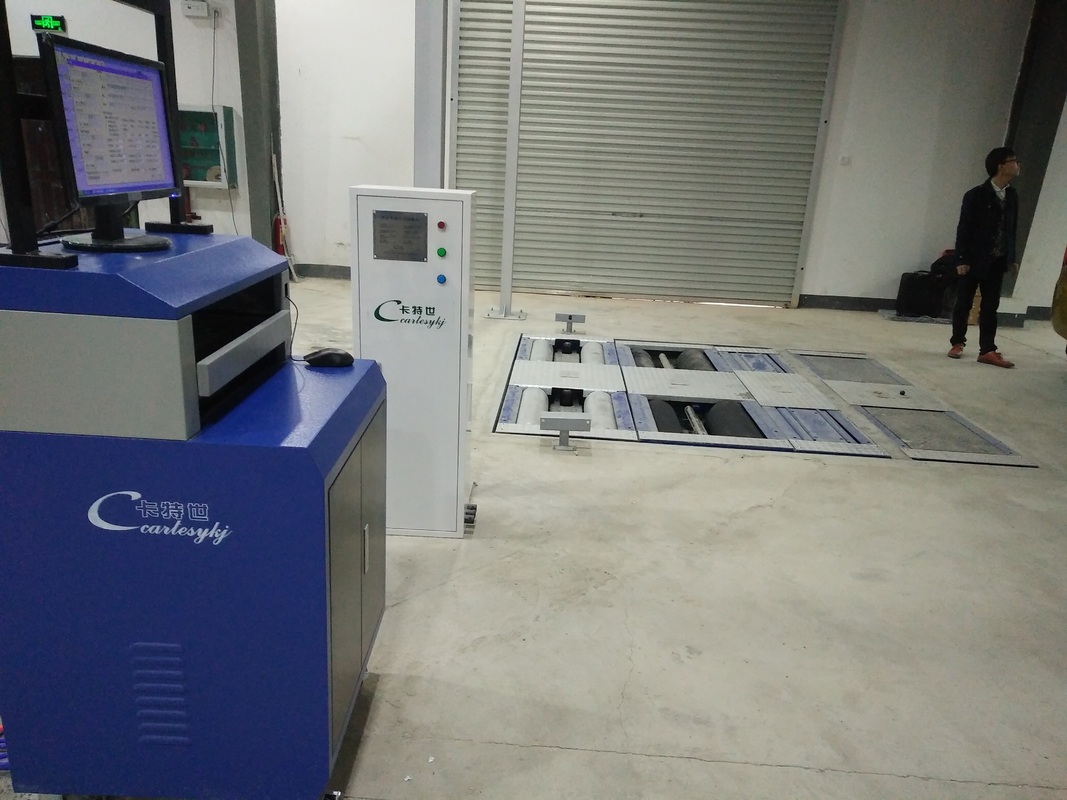 ৫-ইন-১ রোলার ব্রেক টেস্টার ৪০০০ কেজি ম্যাক্স এক্সেল লোড, ডাবল প্লেট সাইড স্লিপ এবং যানবাহন পরীক্ষার লাইন জন্য শিল্প নিয়ন্ত্রণ কম্পিউটার সহ