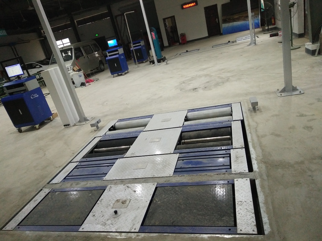 ৫-ইন-১ রোলার ব্রেক টেস্টার ৪০০০ কেজি ম্যাক্স এক্সেল লোড, ডাবল প্লেট সাইড স্লিপ এবং যানবাহন পরীক্ষার লাইন জন্য শিল্প নিয়ন্ত্রণ কম্পিউটার সহ