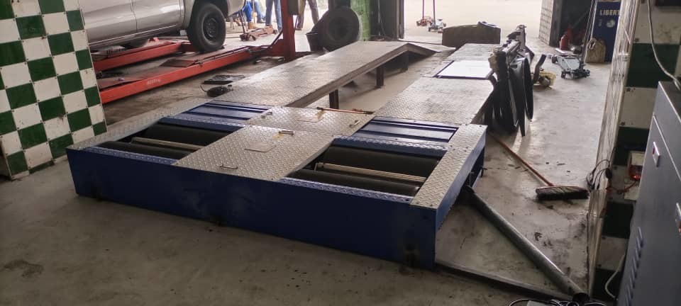 CTGT-3-4 রোলার 4-ইন-1 যানবাহন পরীক্ষার লাইন অক্ষের লোড সহ রোলার ব্রেক পরীক্ষক একক প্লেট সাইডস্লিপ পরীক্ষক সাসপেনশন পরীক্ষা