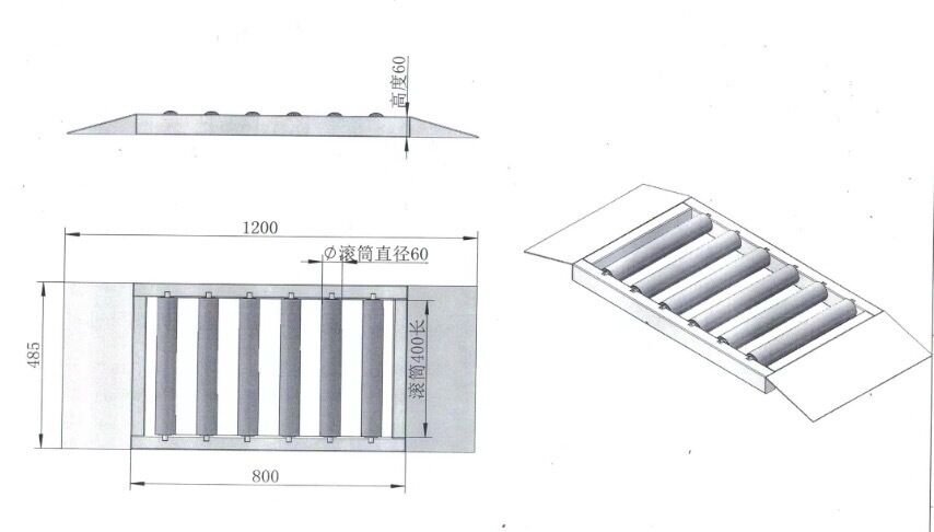 যানবাহন পরিদর্শন সরঞ্জাম পোর্টেবল CTZH ফ্রি রোলার 4WD যানবাহনের জন্য