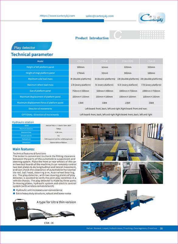 Cartesykj CTJX-3C নিম্ন প্রোফাইল অতি পাতলা যানবাহন খেলার ডিটেক্টর যৌথ খেলার ডিটেক্টর যানবাহন পরিদর্শন সরঞ্জাম গাড়ির জন্য