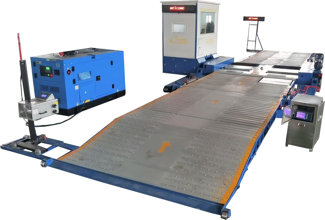 কাজের অবস্থান মোবাইল যানবাহন নিরাপত্তা পরীক্ষা লাইন 10000kg লোড CTYJ-10 মোবাইল পরীক্ষা লাইন