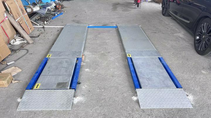 Cartesykj 4T ক্যাপাসিটি 2 প্লেট আল্ট্রা ফ্ল্যাট ব্রেক পরীক্ষক পাশের স্লিপ, সাসপেনশন, অক্ষ লোড, ব্রেক পরীক্ষক ফাংশন সহ