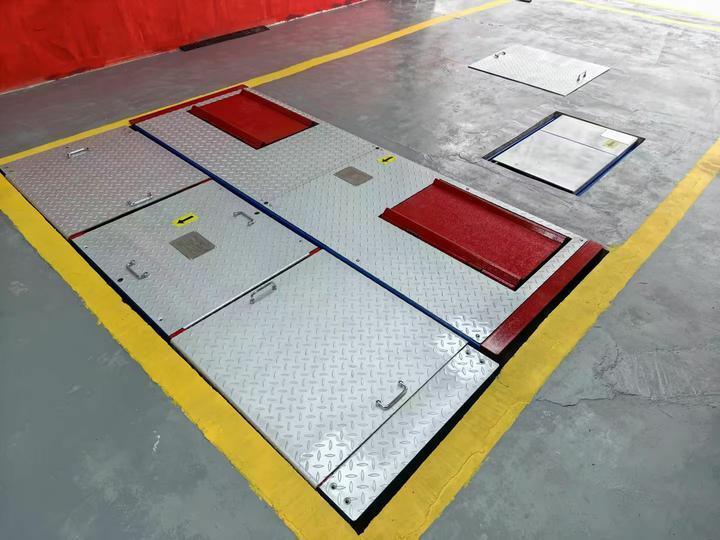 CTGT-3-4 রোলার 4-ইন-1 গাড়ির পরীক্ষার লাইন রোলার ব্রেক টেস্টার এক্সেল লোড সহ একক প্লেট সাইডস্লিপ টেস্টার সাসপেনশন টেস্ট শক শোষণ এবং ড্যাম্পিং টেস্টার