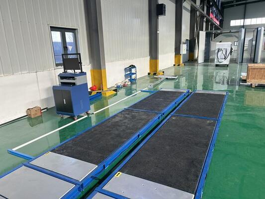 Cartesykj বিলাসবহুল 4 সমতল ব্রেক পরীক্ষক পাশের স্লিপ পরীক্ষক অক্ষ লোড পরীক্ষক সাসপেনশন পরীক্ষক 4T যানবাহন পরিদর্শন সরঞ্জাম গাড়ির জন্য পরীক্ষা লেন 4CTHPB-4